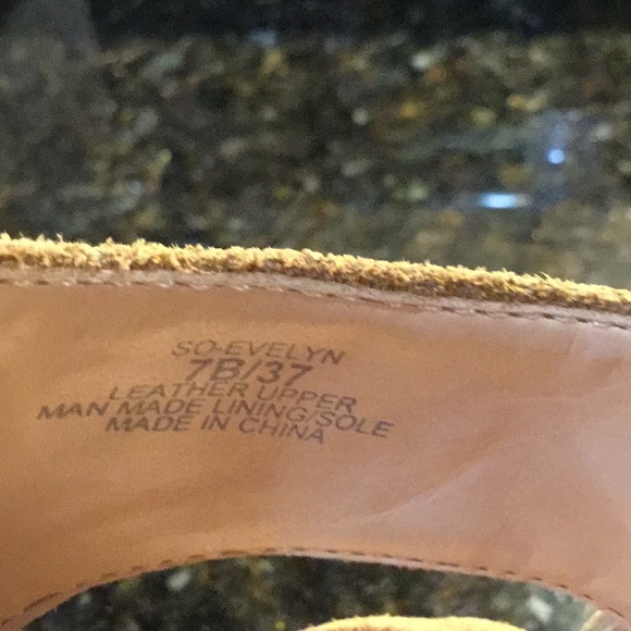 Sole Society cognac brown suede platform heels - Picture 8 of 8